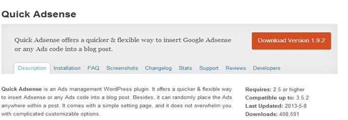 Quick Adsense